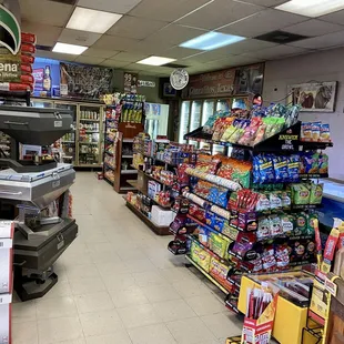 Inside store...