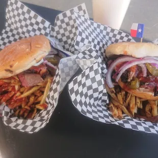 Delicious smoked brisket pulled pork sandwiches, pork ribs &amp; also the brisket nachos. Everything taste so good &amp;the staff is very friendly