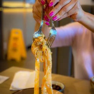 Xian cold noodle. Very flavorful. Love the texture of the potato flour noodle