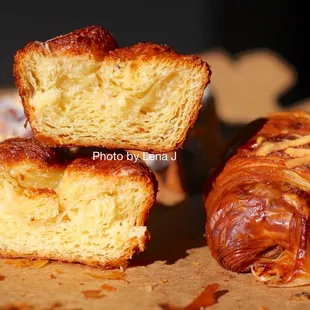 Inside of Kouign Amann ($4.25) - it&apos;s good. Soft, moist, buttery interior. Definitely denser than croissants. Caramelized surface is nice