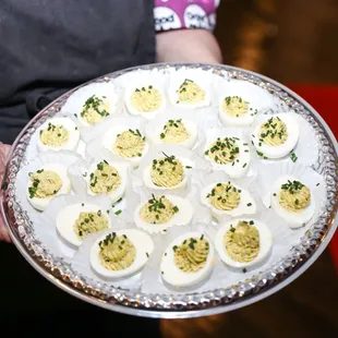 Delicious deviled eggs!