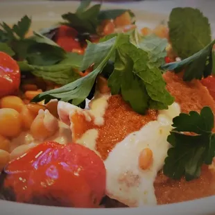 a closeup of a plate of food