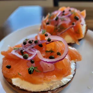 Their homemade gravlax on bagel is simply perfect!!