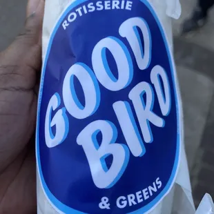 a bag of good bird and greens