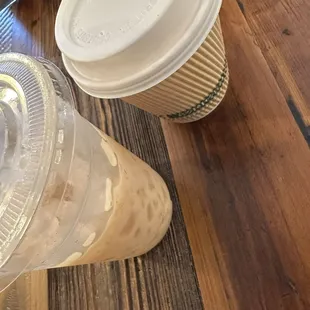 Pumpkin Spice Chai and Maple Vanilla Cappuccino