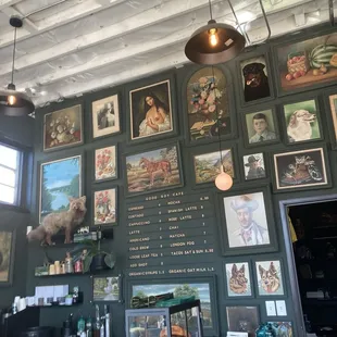 Picture gallery wall.