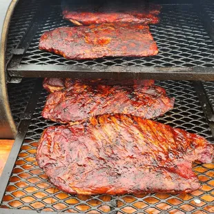 ribs on the grill