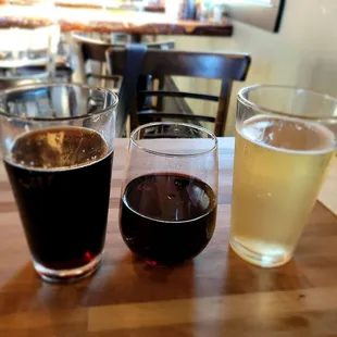 Root beer, wine and cider