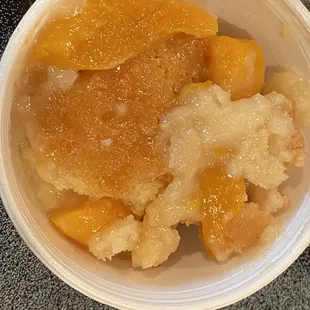 Peach cobbler