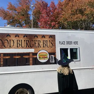 a woman in a witch costume