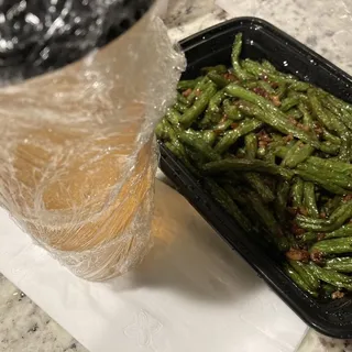 Dry saut string bean