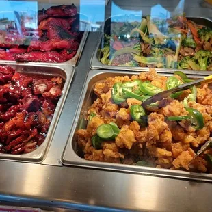 BBQ Pork &amp; Jalapeno Orange Chicken