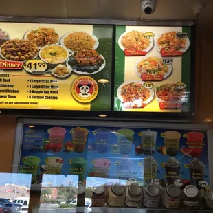Family Dinner Special &amp; Specialties drinks Selections