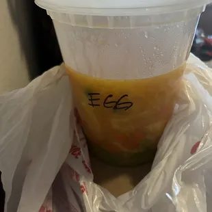 Egg flower soup