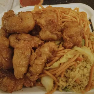 Combo A Orange chicken