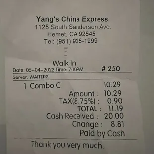Receipt