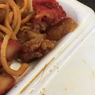 Hair in my food they would not refund