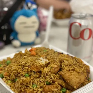 Best vegan chicken and rice in town