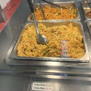 Rice and Chow mein