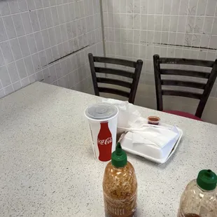 Inside restaurant
