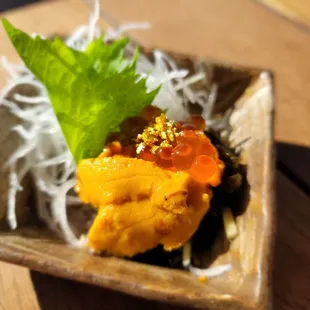 Uni and ikura starter...