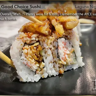 First time back in 12 years since I last saw a cockroach on a sushi boat... (AYCE Dinner: $29) Spider Roll - Okay