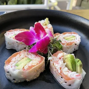 Salmon happy hour special