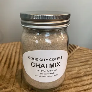 Now offering Chai Mix