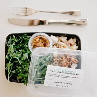 Paleo/Whole 30 - Waldorf Chicken Salad w/ Arugula