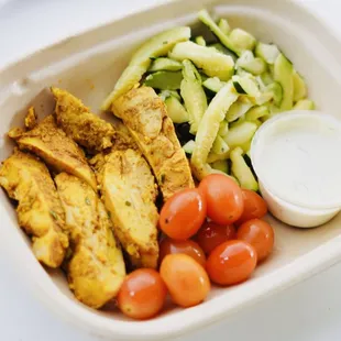 a meal in a container