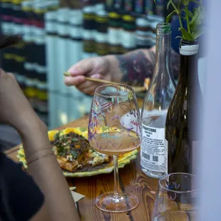 two people having a meal at a restaurant