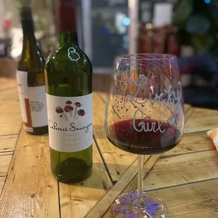 Great bottle of Cab with dinner!