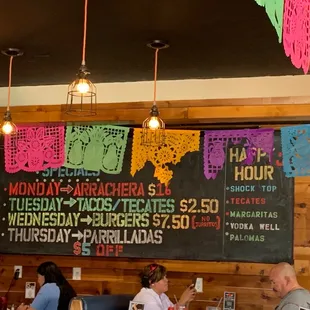 Weekly specials