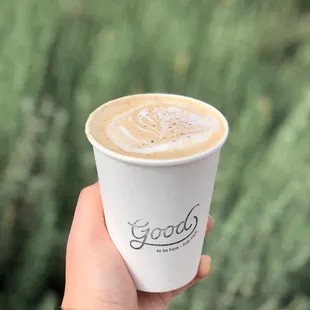 Smoked cardamom Assam latte