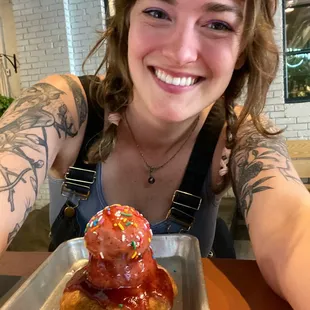 Nolan made me a special dessert!