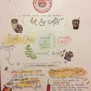 Autumn menu