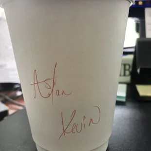 My coffee...The Aslan!