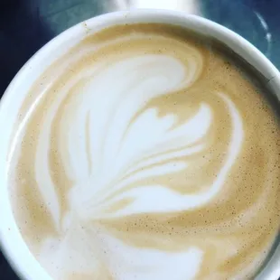 Our regular latte. A dream.
