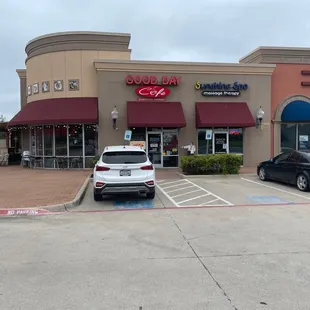 Front door of Good Day Cafe