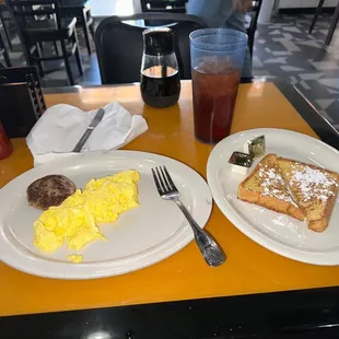 Senior French Toast Breakfast