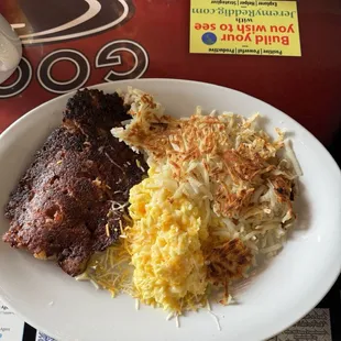 Corned Beef Hash Breakfast with 2 Eggs