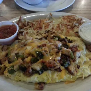 Chicken Fajita Omelette
