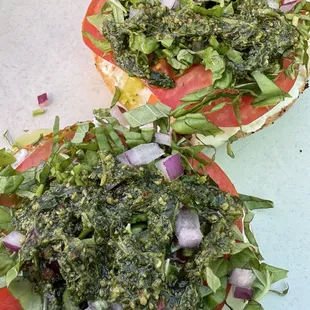 Pesto Bagel