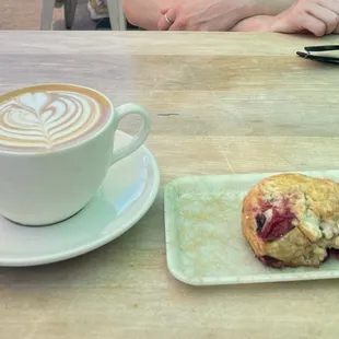 Cappuccino and scone