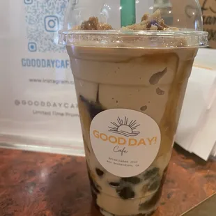 Milk Tea Boba Smoothie
