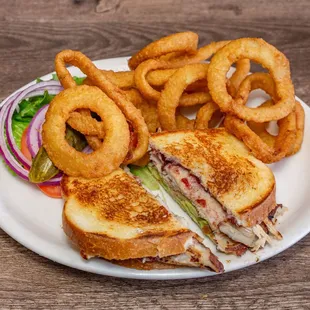 Jim B's Sandwich - Sliced turkey, cranberry sauce, cheese, avocado.