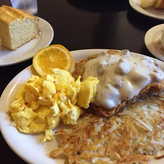 Country Fried Steak & Eggs