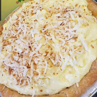 a freshly baked pizza with cheese