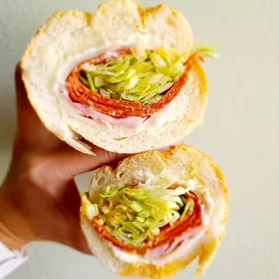 Spicy Italian sandwich