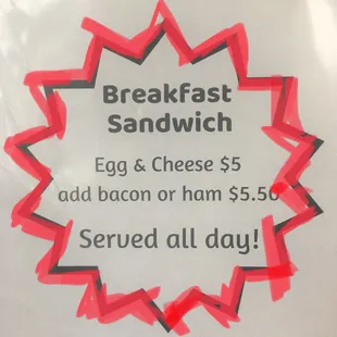 Breakfast Sandwiches